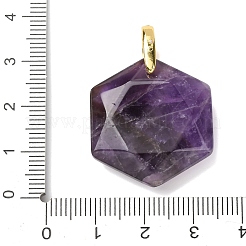 Natural Amethyst Faceted Pendants&nbsp;G-B188-03G-05