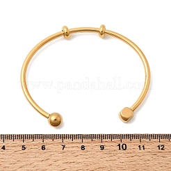 304 Stainless Steel Cuff Bangles&nbsp;BJEW-P394-01G
