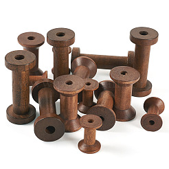 15Pcs 3 Styles Wood Sewing Embroidery Thread Spool&nbsp;SENE-TA0001-01
