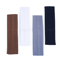 8Pcs 4 Colors Milk Silk Cloth Hair Bands&nbsp;OHAR-TAD0001-01D
