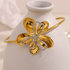304 Stainless Steel Bangles for Women&nbsp;BJEW-C121-01GP