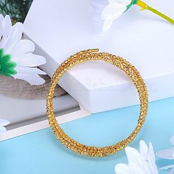 Brass Twisted Flower Beaded Cuff Bangle&nbsp;JB762A
