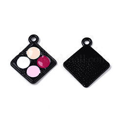 Rack Plating Alloy Colorful Enamel Spray Painted Pendants&nbsp;ENAM-T011-125