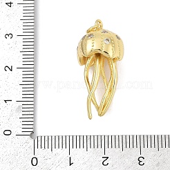 Brass Micro Pave Cubic Zirconia Pendants&nbsp;X-KK-U058-52G