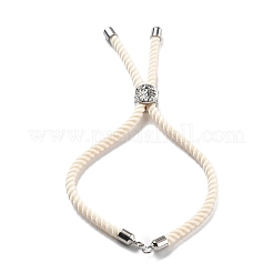Twisted Nylon Cord Silder Bracelets&nbsp;DIY-B066-03P-28