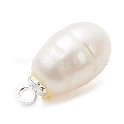 Natural Cultured Freshwater Pearl Pendants&nbsp;PALLOY-JF05170-01