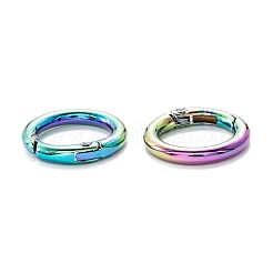 Zinc Alloy Ring Spring Gate Rings&nbsp;PALLOY-M194-01A-MC