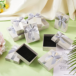Rectangle Paper Jewelry Gift Boxes with Bowknot&nbsp;CON-TAC0010-89B