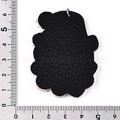 PU Leather Big Pendants&nbsp;FIND-N005-73G
