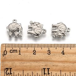 Tarnish Resistant 201 Stainless Steel Elephant Charms&nbsp;STAS-Q192-15