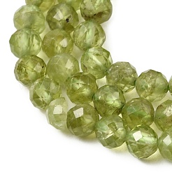 Natural Peridot Beads Strands&nbsp;G-P603-C-4mm-01