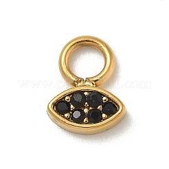 Ion Plating(IP) 304 Stainless Steel with Rhinestone Charms&nbsp;STAS-G351-12G