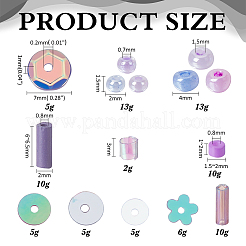 DIY Purple Themed Jewerly Making Finding Kits&nbsp;DIY-ME0001-18