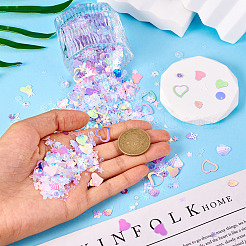 100G Plastic Sequins Beads&nbsp;PVC-TA0001-04C