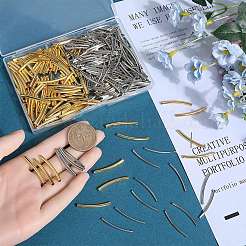 400Pcs 2 Colors Brass Tube Beads&nbsp;KK-SC0005-05