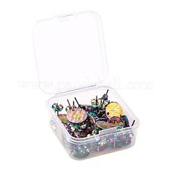 40Pcs 2 Style Ion Plating(IP) 304 Stainless Steel Stud Earring Findings&nbsp;STAS-LS0001-50MC