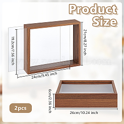 Density Board & Acrylic Photo Frame Stand&nbsp;DJEW-WH0028-028A-02