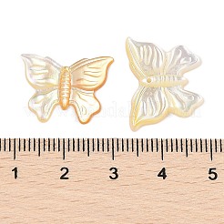 NaNatural Yellow Shell Carved Pendants&nbsp;SSHEL-I026-05