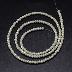 Faceted Rondelle Full Rainbow Plated Electroplate Glass Beads Strands&nbsp;EGLA-M004-2mm-A17