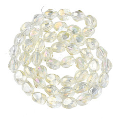 Electroplate Glass Beads Strands&nbsp;EGLA-N008-016-A02