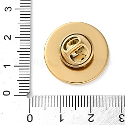 304 Stainless Steel Flat Round Brooch Brooch Base Settings&nbsp;LS-STAS-S172-10B-G