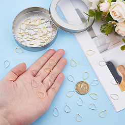 72Pcs 2 Colors Brass Linking Rings&nbsp;KK-HS0001-64