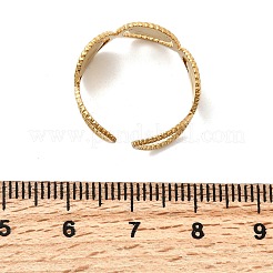 304 Stainless Steel Open Cuff Rings&nbsp;RJEW-K248-17G