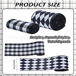 6Yards 2 Styles Polyester Ribbon&nbsp;OCOR-LP0001-40