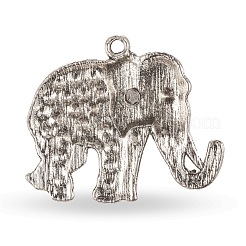 Tibetan Style Alloy Rhinestone Big Pendants&nbsp;ALRI-L048-37AS