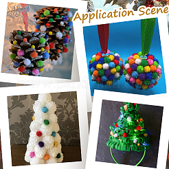 400Pcs Handmade DIY Doll Craft Pom Pom Balls&nbsp;FABR-SC0001-01A-03