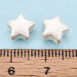 Frosted 925 Sterling Silver Beads&nbsp;STER-T008-33S