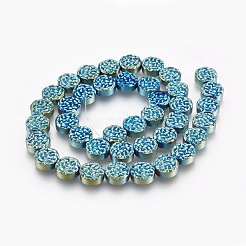 Electroplated Non-magnetic Synthetic Hematite Beads Strands&nbsp;G-E498-21A