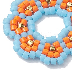 Seed Beads Beaded Charms&nbsp;PALLOY-MZ00205