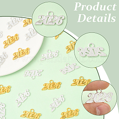 40Pcs 2 Colors Alloy Pendants&nbsp;FIND-SC0020-50
