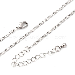 Brass Oval Link Chain Necklaces&nbsp;MAK-L045-04P