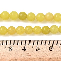 Natural Lemon Jade Beads Strands&nbsp;G-G284-A01-6mm