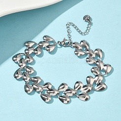 304 Stainless Steel Link Chain Bracelets for Women&nbsp;BJEW-D344-03P