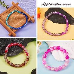 1500Pcs 24 Style Baking & Spray Painted Crackle Glass Beads&nbsp;CCG-SZ0001-13B