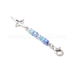 6Pcs Star Moon Sun Zinc Alloy Pendant Decorations&nbsp;HJEW-JM03159-03