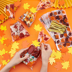 Rectangle Plastic Candy Bags for Thanksgiving Day&nbsp;CON-BC0007-06