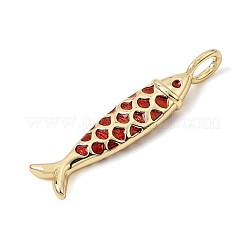 Brass Enamel Pendants&nbsp;KK-CBA960E-06B-G