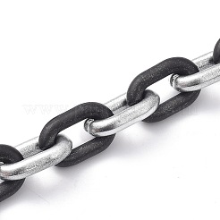 Handmade Spray Painted CCB Cable Chains&nbsp;AJEW-JB00718-01