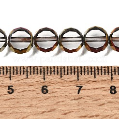 Electroplated Transparent Glass Beads Strands&nbsp;GL-CBA98F0-06A-02