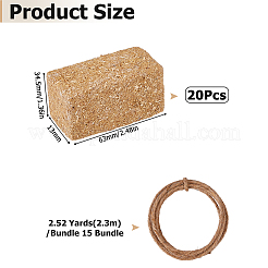 20Pcs Straw Mini Grass Model&nbsp;DOLL-HS0001-01