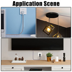 Self Adhesive Semicircular Hard PVC Cable Cover&nbsp;AJEW-WH0886-24A
