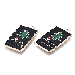 Eco-Friendly Alloy Enamel Pendants&nbsp;X-ENAM-Q437-067-NR
