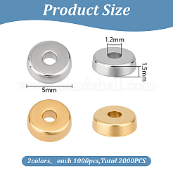2000Pcs 2 Colors CCB Plastic Spacer Beads&nbsp;CCB-PH0001-31