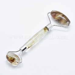 Tigerskin Glass Brass Face Massager&nbsp;MRMJ-G008-23P