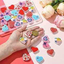 35Pcs 7 Styles PVC Plastic Beads&nbsp;KY-CJ0002-04