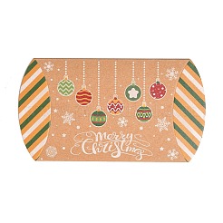 Christmas Theme Cardboard Candy Pillow Boxes&nbsp;CON-G017-02J